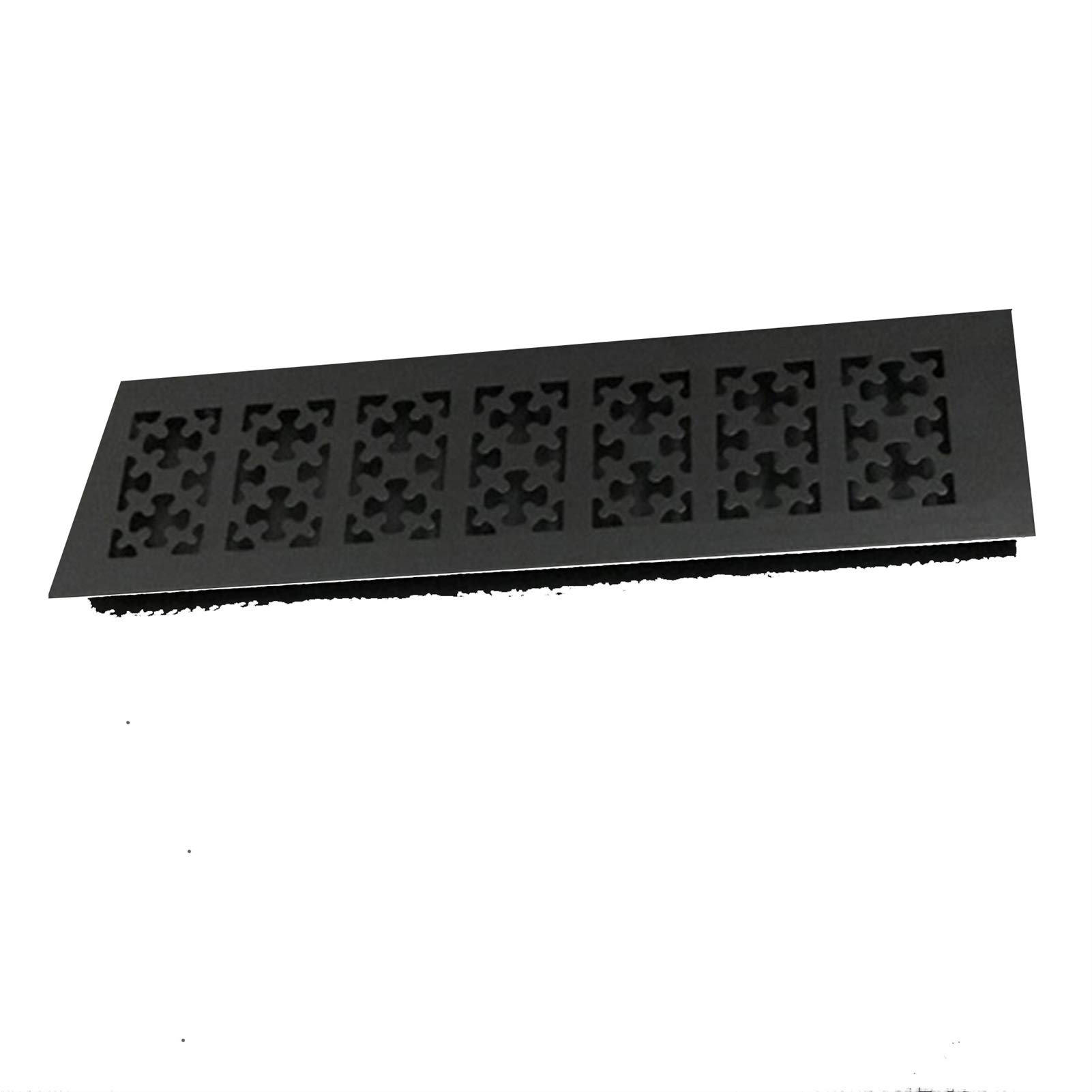 Dhetye Snow Black Ventilation Grille Air Vents Grille,Ventilation Opening Grille, 80Mm Honeycomb Snow Flower Fancy Rectangle, Gold, Silver(,250Mm)