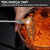 MallArt® Paslanmaz Çelik Patates Ezici – Ergonomik Tutma Sapı ile Püre Yapıcı, Endüstriyel Kalite Patates Presi, Mutfak Gereci, Bulaşık Makinesinde Yıkanabilir – Püre, Havuç, Tatlı Patates İçin