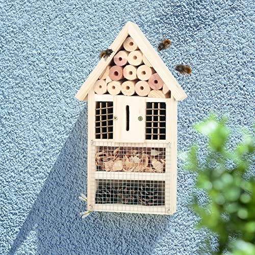 Large Diy Insect Hotel Kit, Backyard Insect House, Bee House, Nesting Habitat Shelters, Garden Shelter For Bees, Butterflies, Bugs #TOP2
