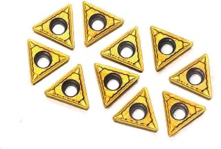 OSCARBIDE Carbide Inserts TCMT090204 TCMT1.8(1.5) Carbide Turning Inserts 10 Pieces,TCMT Insert CNC Lathe for Lathe Turning Tool Holder Replacement Carbide Cutters