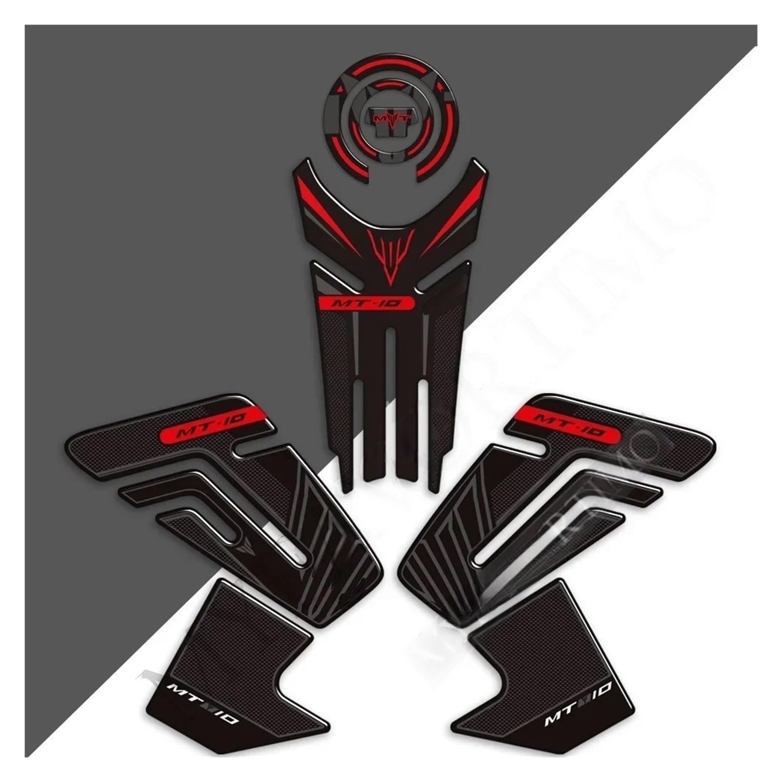 Motorbike Tank Pad Sticker for MT10 FZ10 FZ MT - 10 SP Tank Pad Grips Fuel Oil Kit Knee Protector Stickers Decals Tank Pad Grips