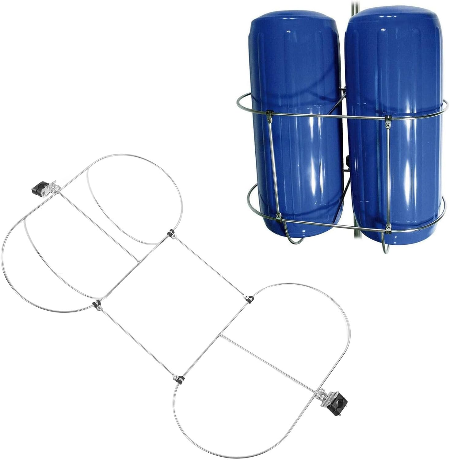 Boat Fenders Holder Rack, 304 Stainless Steel Boat Double