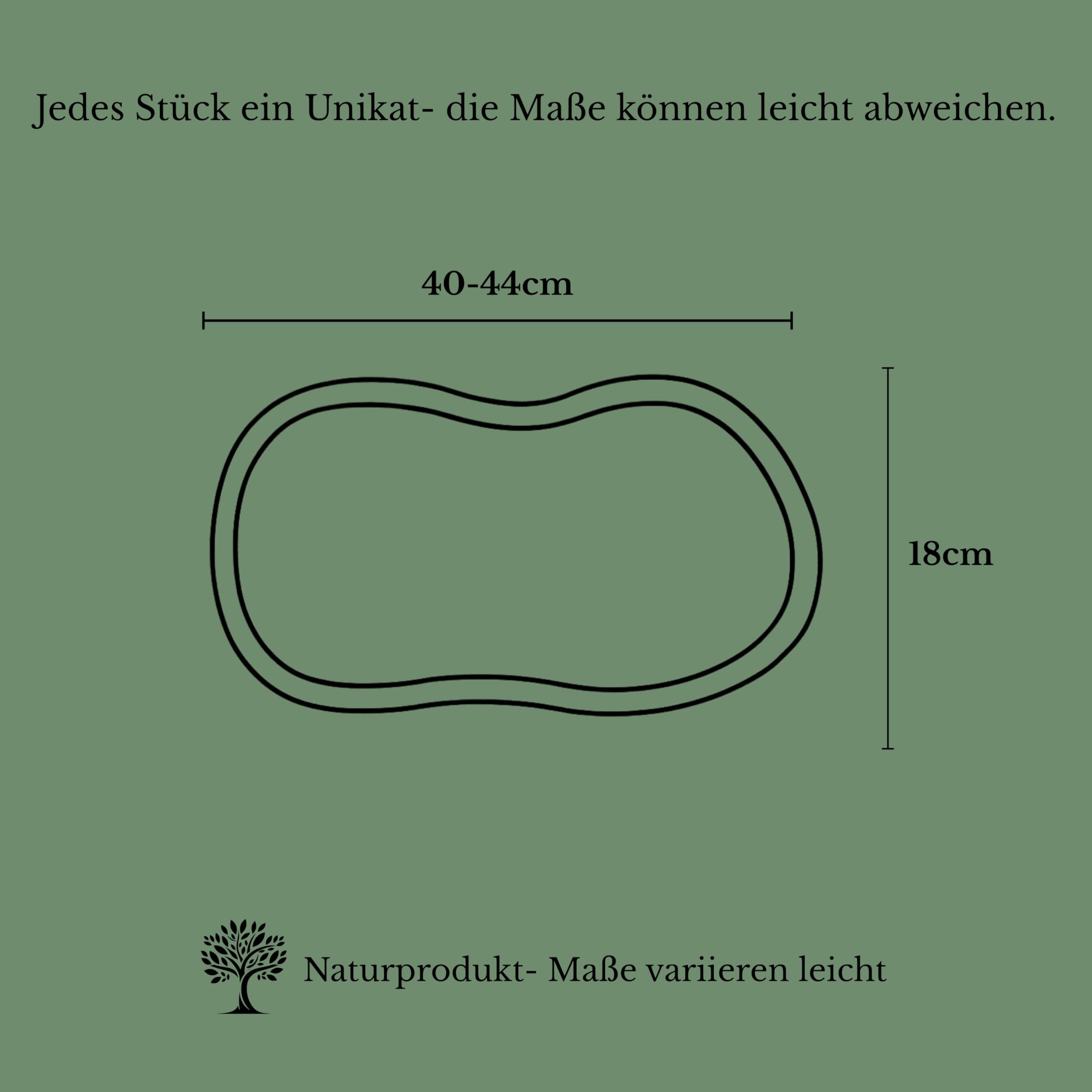 Schneidebrett aus 100% Olivenholz - massives Olivenholzbrett antibakteriell - Steakbrett Holz mit Saftrille - alternative zu Schneidebrett Kunststoff (40-44cm)