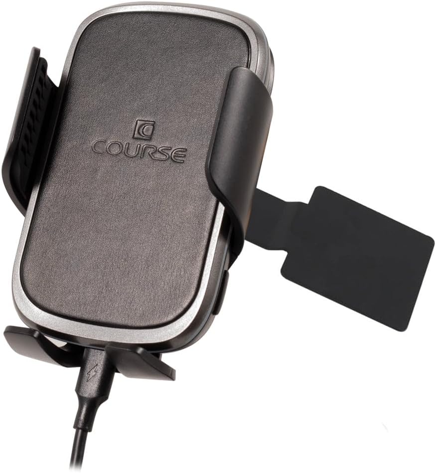 Course Motorsports DirectFit Phone Mount Automatic Gripping Wireless Charging Head and Car Phone Holder for Toyota Tundra (2014-2021) - Automatic Gripping Charger (Black)