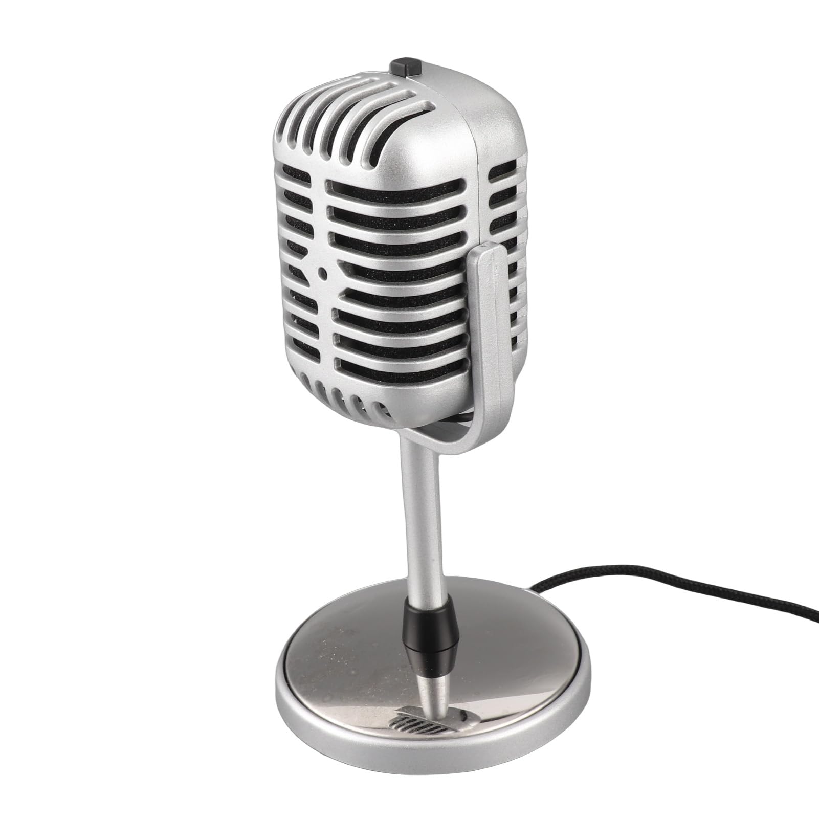 Micrófono de Condensador de Estilo Clásico Vintage con Sonido Claro para Actuaciones en Estudio de Karaoke, Material ABSS