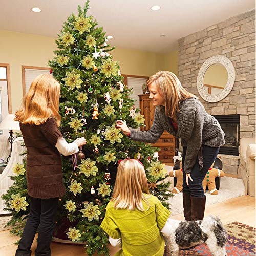 DECARETA 24 Pz Fiori per Albero di Natale