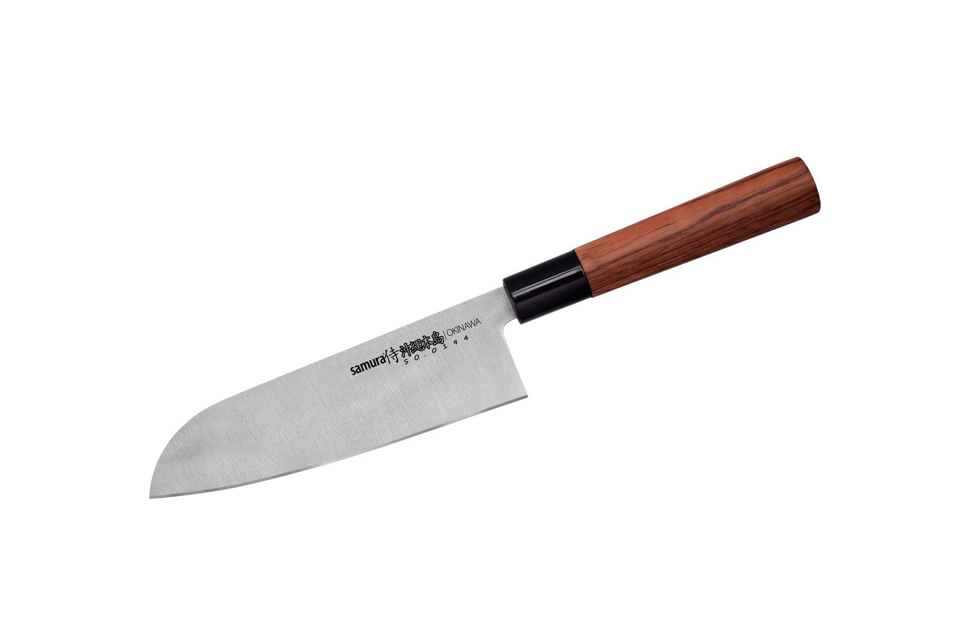 Samura Okinawa Professional Japanese Kitchen Santoku Knife 175 mm / 6.9 Inches