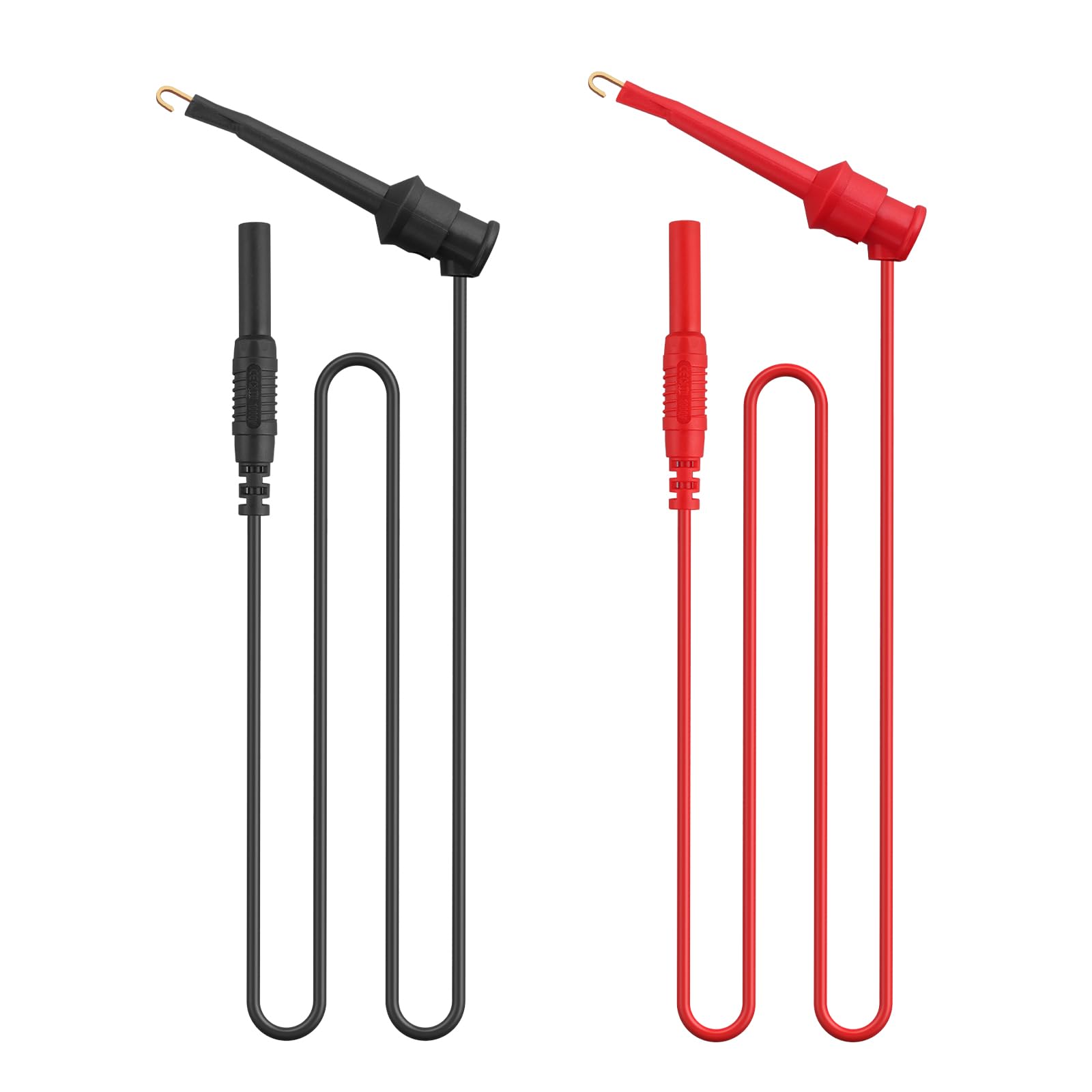 Proster Kit Puntali da Test per Multimetro 24 in 1 con Sonde di Multimetro Sostituibili Placcate in Oro Conduttori di Prova Maschio e Femmina Ganci di Prova U Plug Clip a Coccodrillo