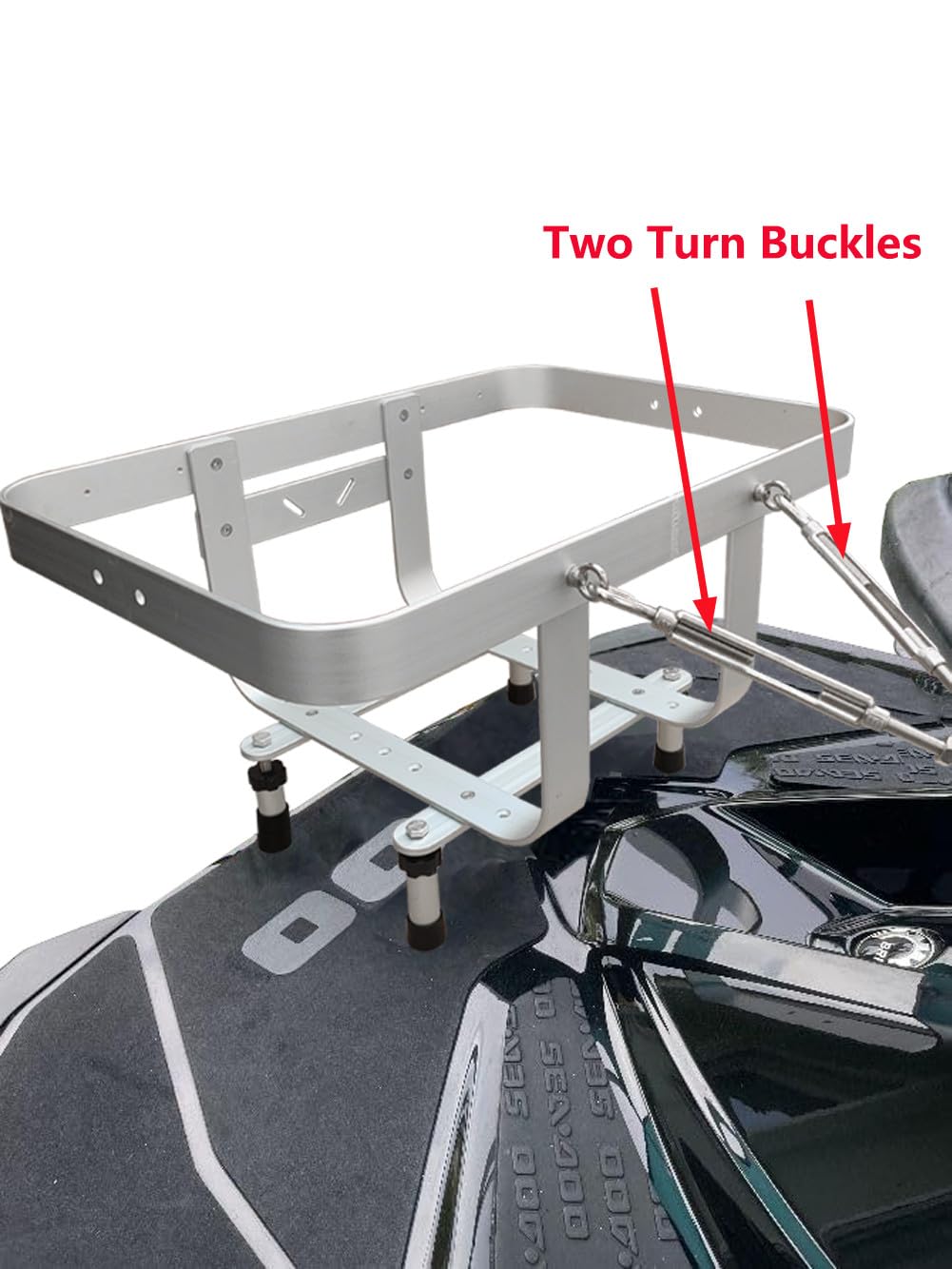 Brocraft Aluminum PWC Cargo Rack/Cooler Holder for Jet Ski /Cooler Holder Combo with Gas Plates / Jet Ski Rod Holder : Automotive