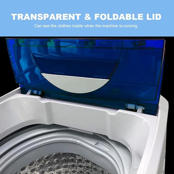 Panda 10 LBS Portable Washing Machine Bundle with Euhomy 1.5 Cu Ft 850W Portable Clothes Dryer