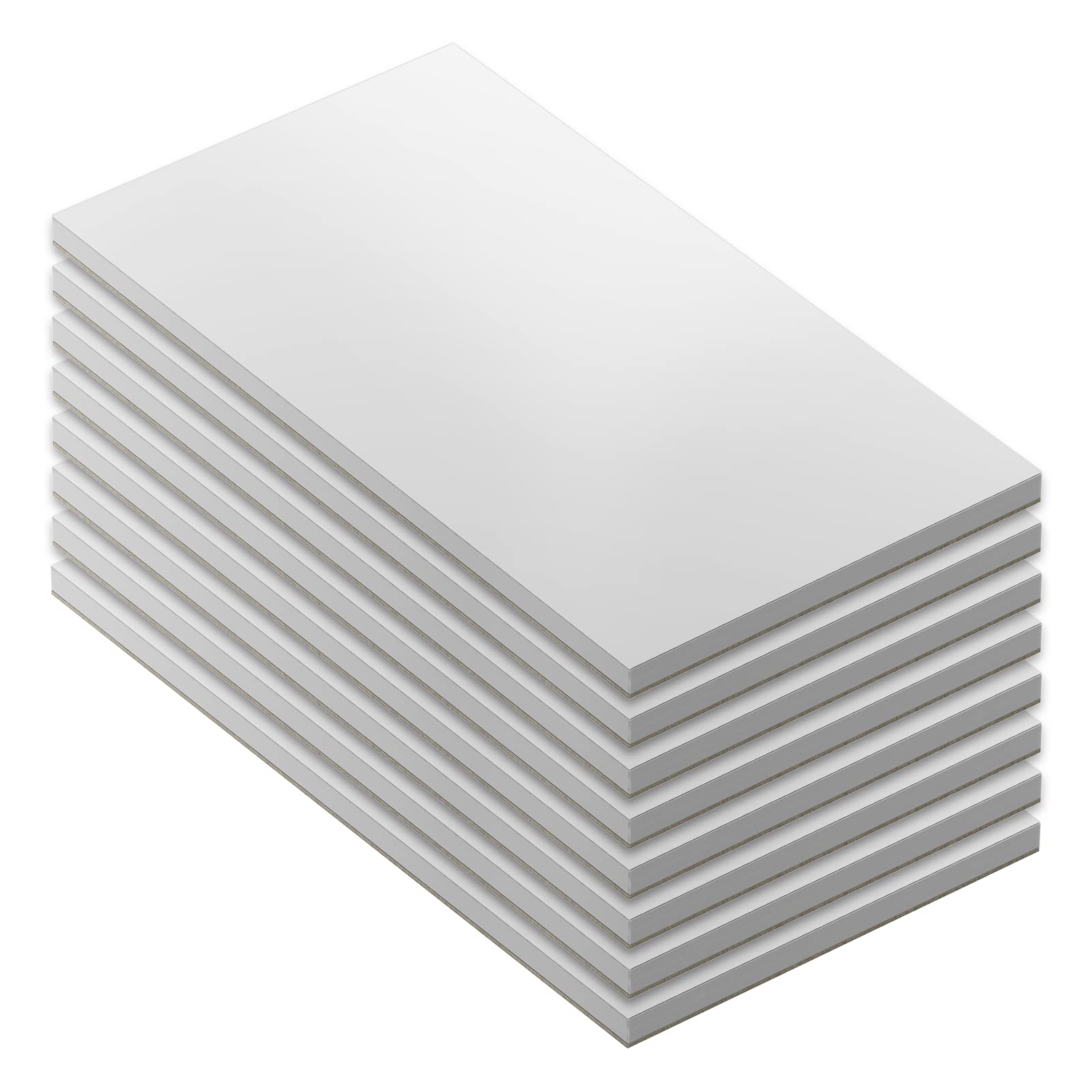 3" x 5" Note Pads - Memo Pads - Blank Scratch Pads - Small Notepad Writing Pads for Taking Notes and Task Allocation – Easy to Peel – 80gsm Papers with Cardboard Backing – 50 Sheets – Pack of 8