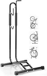 3 em 1 Suporte para Bike, Ajustável Suporte Bicicleta, Adequado para Pneus Menores Que 7 cm, Suporte Bicicleta Chão, Suporte Bicicleta, Suporte Bike, Suporte para Bicicleta, Material de Aço Carbono