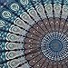 Popular Handicrafts Round Tapestry Wall Hanging Ombre Hippie Mandala Bohemian Hippy Intricate Indian Tapestries Tablecloth 70 Inches,(178cm) Navy Blue