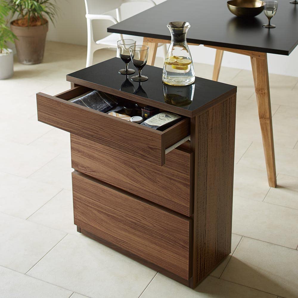 Amazon｜ディノス キッチン収納 キッチン 収納カート Granite/グラニト