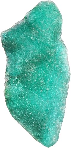 9.5 qt. Piedra de cristal curativo en bruto con certificación de gema esmeralda, color verde, cristal de esmeralda Wicca y cristal de reiki curativo