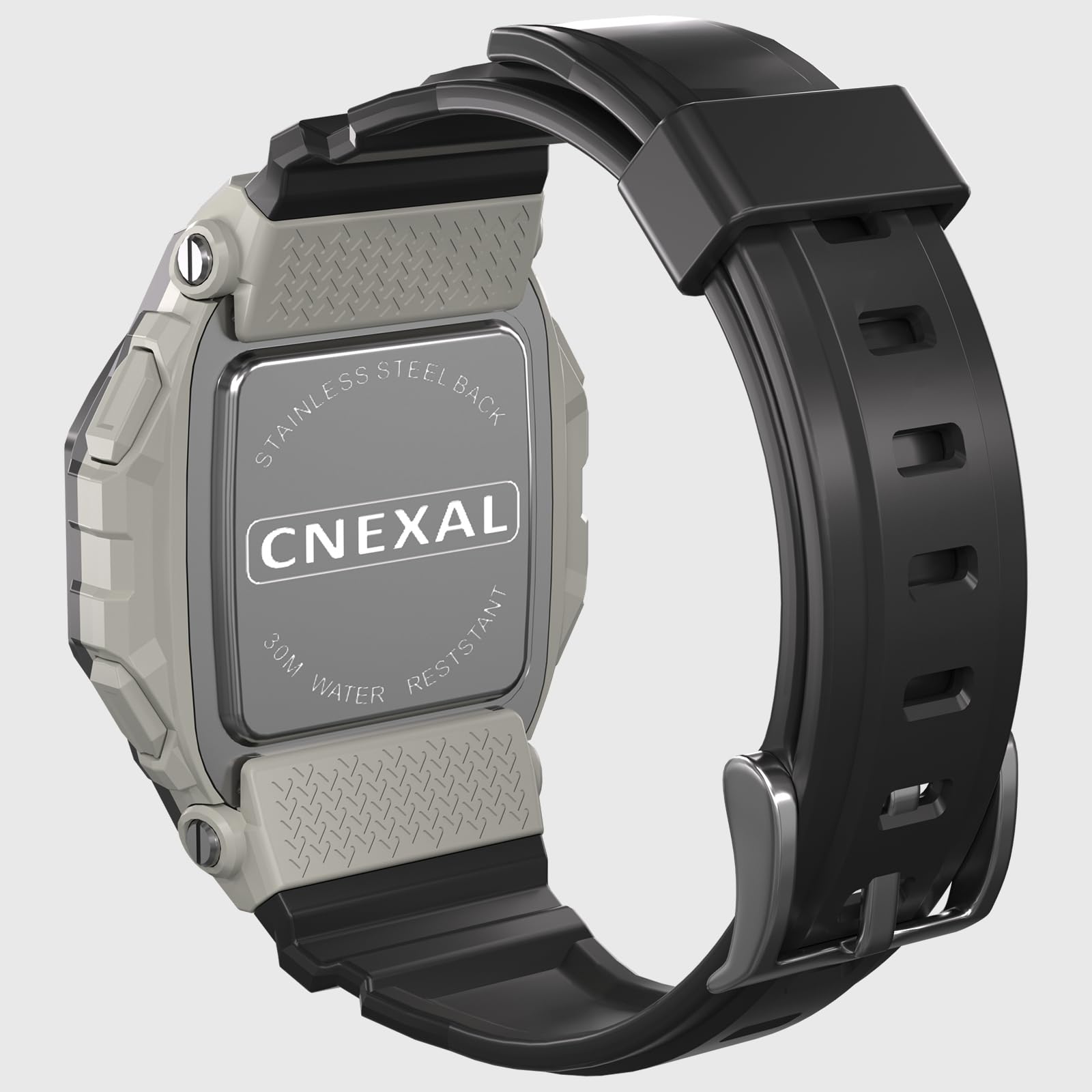 Montre de sport numérique pour homme - Résistante à l'eau - Lecture facile avec grand écran, chronomètre, alarme et batterie de 18 mois