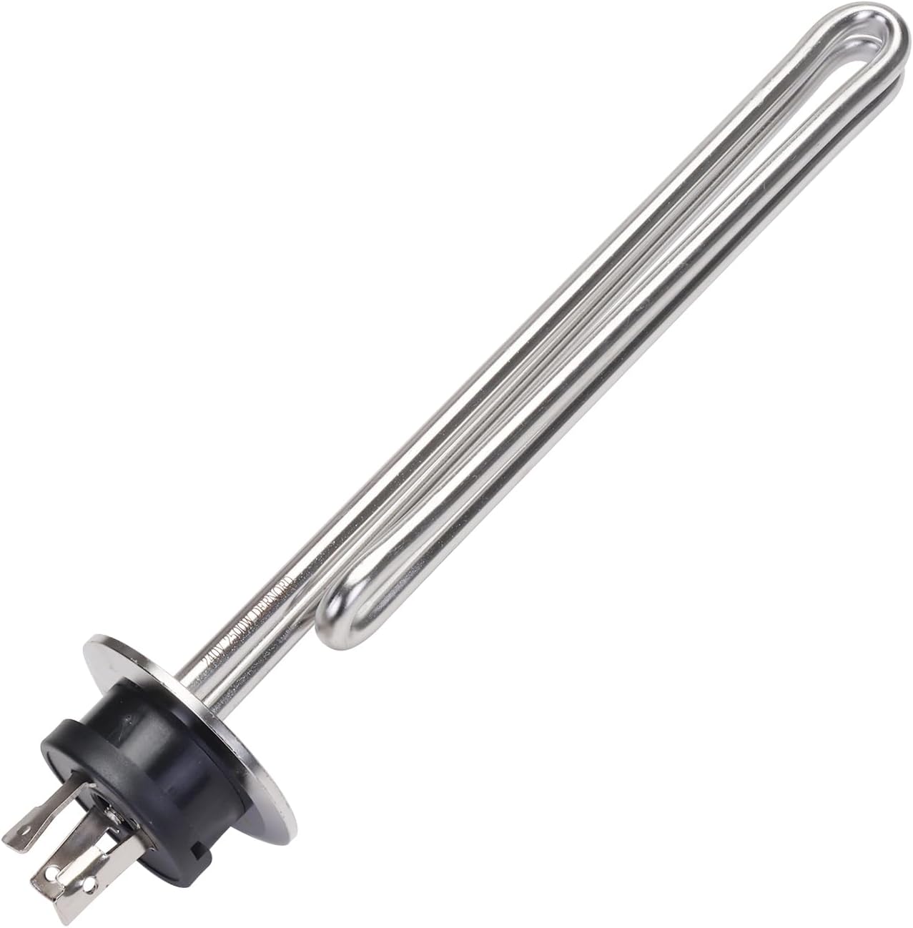 DERNORD 240V 2500W Tri-clamp Foldback Heating Element Stainless Steel Immersion Water Heater with 3-Wire Electrical Locking Plug (2 Inch Tri clamp)