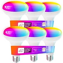 ILC BR30 Led Bulb, Alexa Flood Light Bulbs, Compatible with Alexa Required Echo Device, (Equivalent to 70W) Color Changing, Turnable 2700K-6000K Indoor(6 Packs)