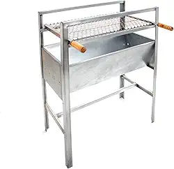 Churrasqueira Portátil Reforçada de Aço Galvanizada Modelo Grande