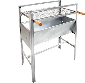 Churrasqueira Portátil Reforçada de Aço Galvanizada Modelo Grande