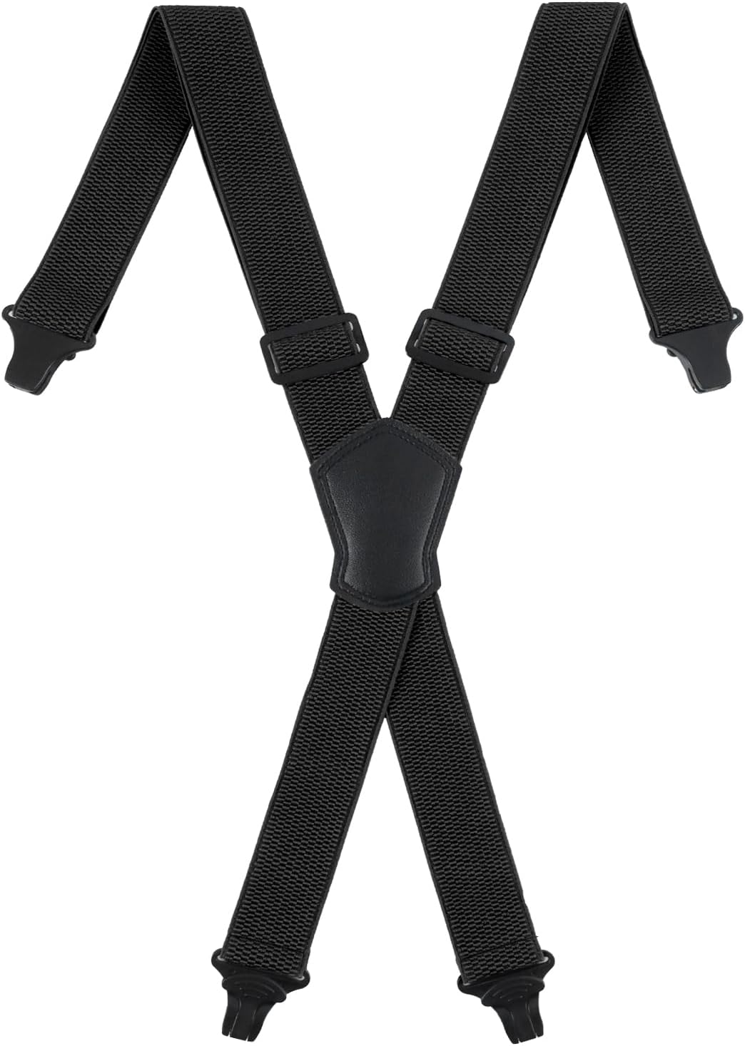 Adjustable 3-Clip Elastic Suspenders for Men, Y-Back Stretch Work Braces