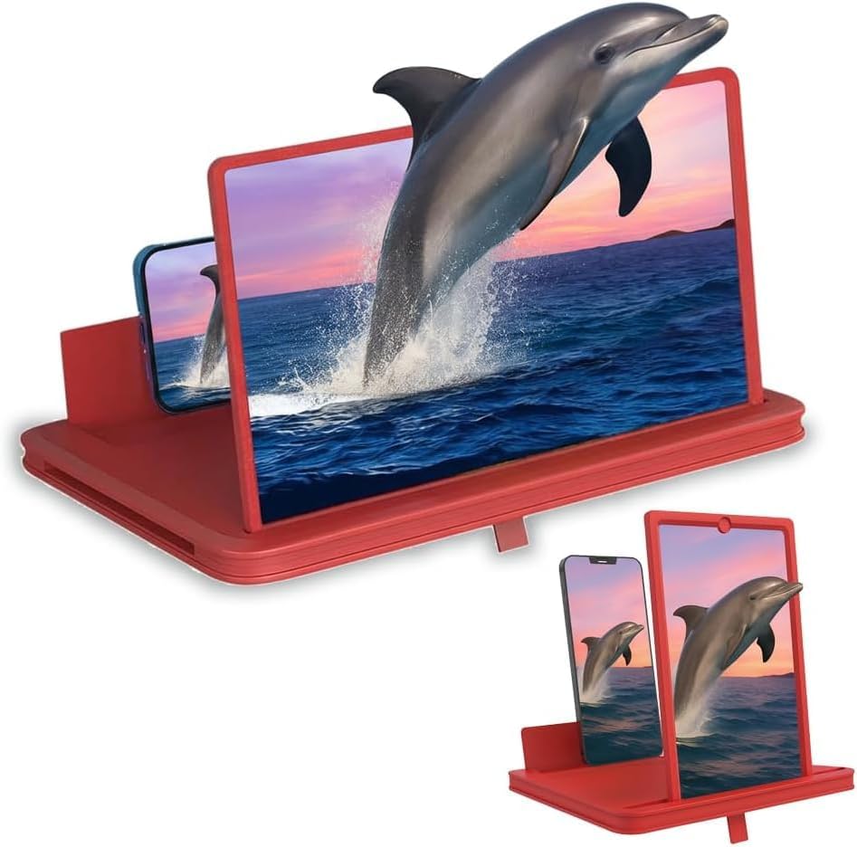 3X Screen Magnifier for Cell Phone, 12” Acrylic Phone Screen Enla...
