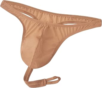JEKE-DG Mens Breathable Low Waist Sexy Briefs See Through Ice Silk Thong Lingerie Erotic Jockstrap T-Back Underwear