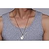 PACKOVE Music Guitar Necklace Stainless Steel Guitar Necklace Music Punk Pendants s Musical Jewelry For Men Women #4