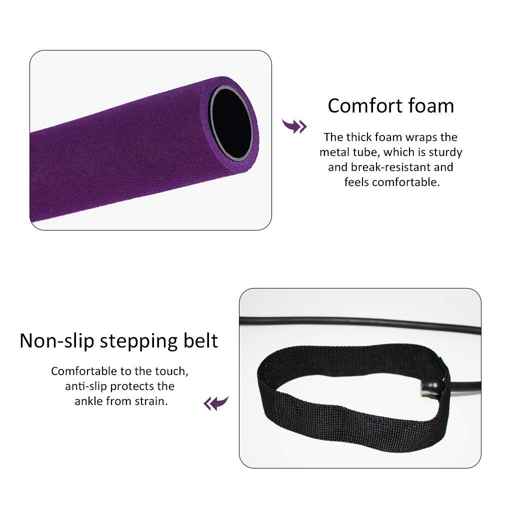 Portable Yoga Pilates Stick Body Shape Pull-up Assisted Training Rod Resistance Rod Pilates Fitness Stick 1