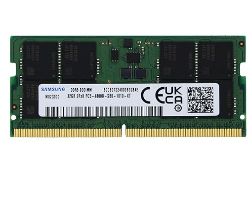 Original de fábrica 32 GB (1 x 32 GB) compatible con Corsair Voyager a1600 DDR5 4800MHz PC5-38400 SODIMM 2Rx8 CL40 1.1v 262 Pin portátil módulo de