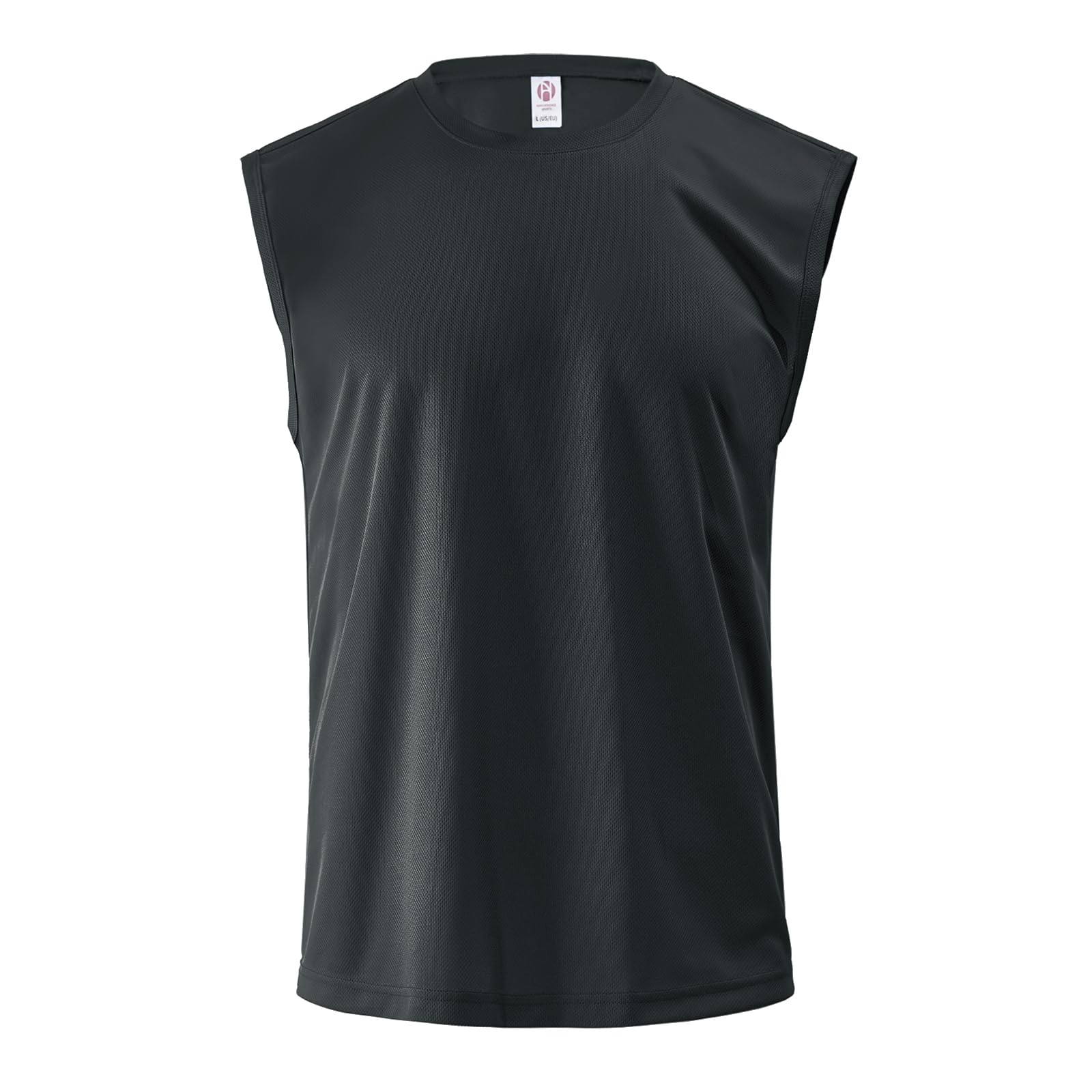 Facitisu Camiseta sin Mangas Ligera para Hombre, de Secado rápido, atlética, para Entrenamiento y natación, 2 Unidades, Color Negro, XX-Large