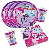 8 Pappbecher 0,25 l Unbekannt 36-teiliges Party-Set My Little Pony 2017 - Teller Becher Servietten für 8 Kinder