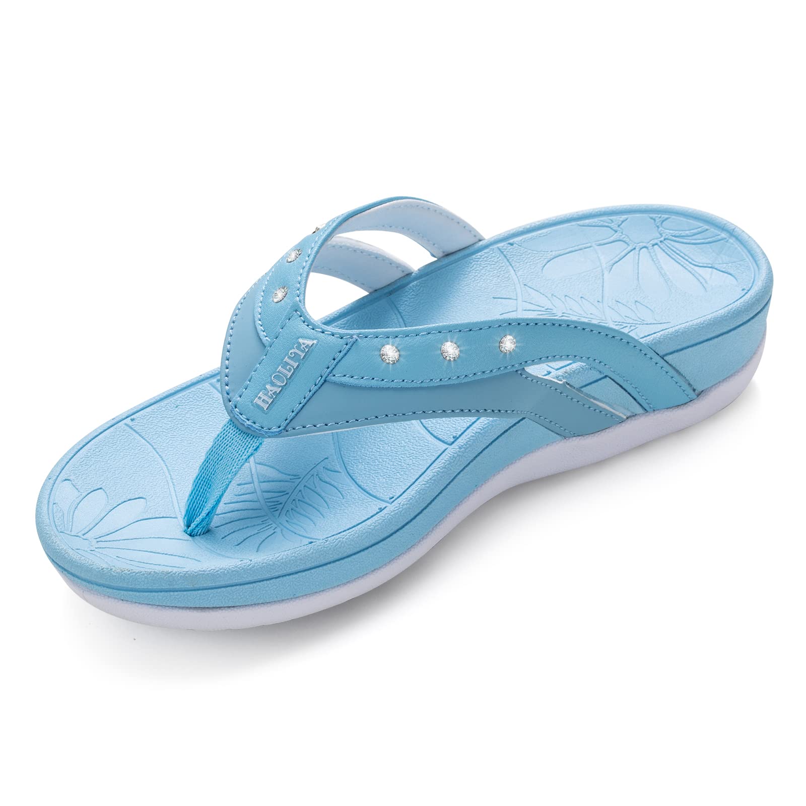 HAOLIRA Damen Flip Flops Sommer Zehentrenner mit Arch Suppor