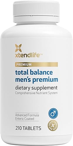 Xtendlife Total Balance Suplemento dietético prémium para hombre, suministro para 30 días (210 unidades)