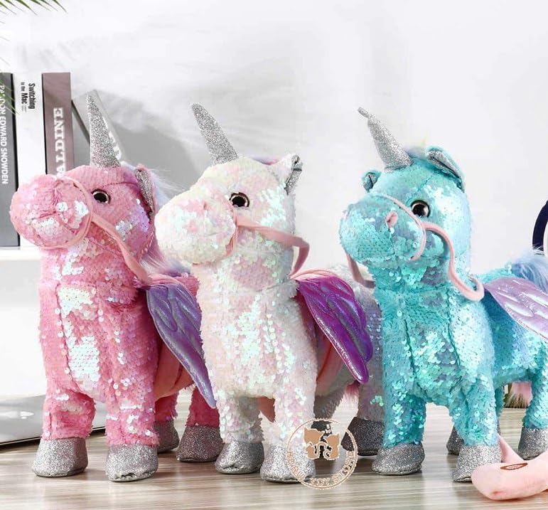 Pepstter Sequin Unicorn Walking/Dancing Toy for Kids | Best Gift for Kids As Per Stock (B0CK5VCL95) Amazon Price History, Amazon Price Tracker