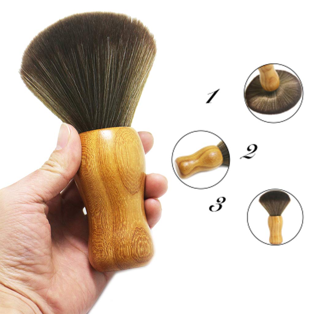 Brosse de nettoyage avec poignée en bois pour disques vinyles LP