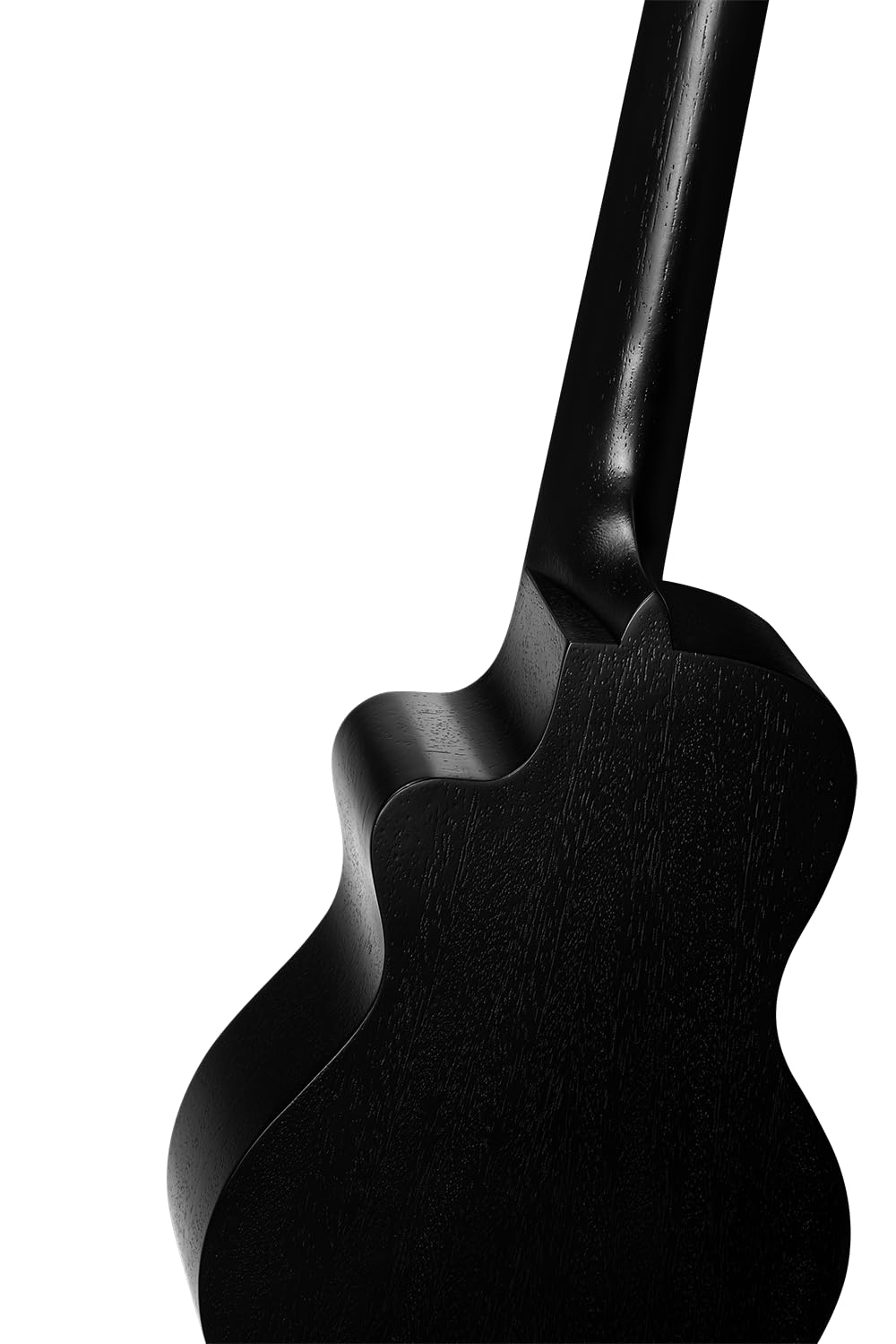 Ortega Guitars Ukelele Concierto electroacústico - Horizon Series - pala invertida - Okoume (RUHZ-CE-SBK)