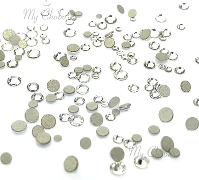 Clear Crystal Swarovski 2000 2058 Flatbacks Tiny Mixed Sizes 1.8mm - 2.8mm | 144 pcs 001 Xilion Rhinestones bling diy small round ss3 ss5 ss6 ss7 ss9 ss10 No-Hotfix nail art Austrian Made in Austria