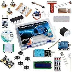 Amazon.com: OSOYOO Starter DIY Kit for Raspberry Pi 4 3B 3B+ Zero W ...