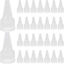 EXCEART Leak-Proof Replacement Lids 50pcs Spike Bottle Cap Pointed Mouth Bottle Caps Replacement Squeeze Bottle Caps Yorker Dispensing Cap Protective Bottle Caps