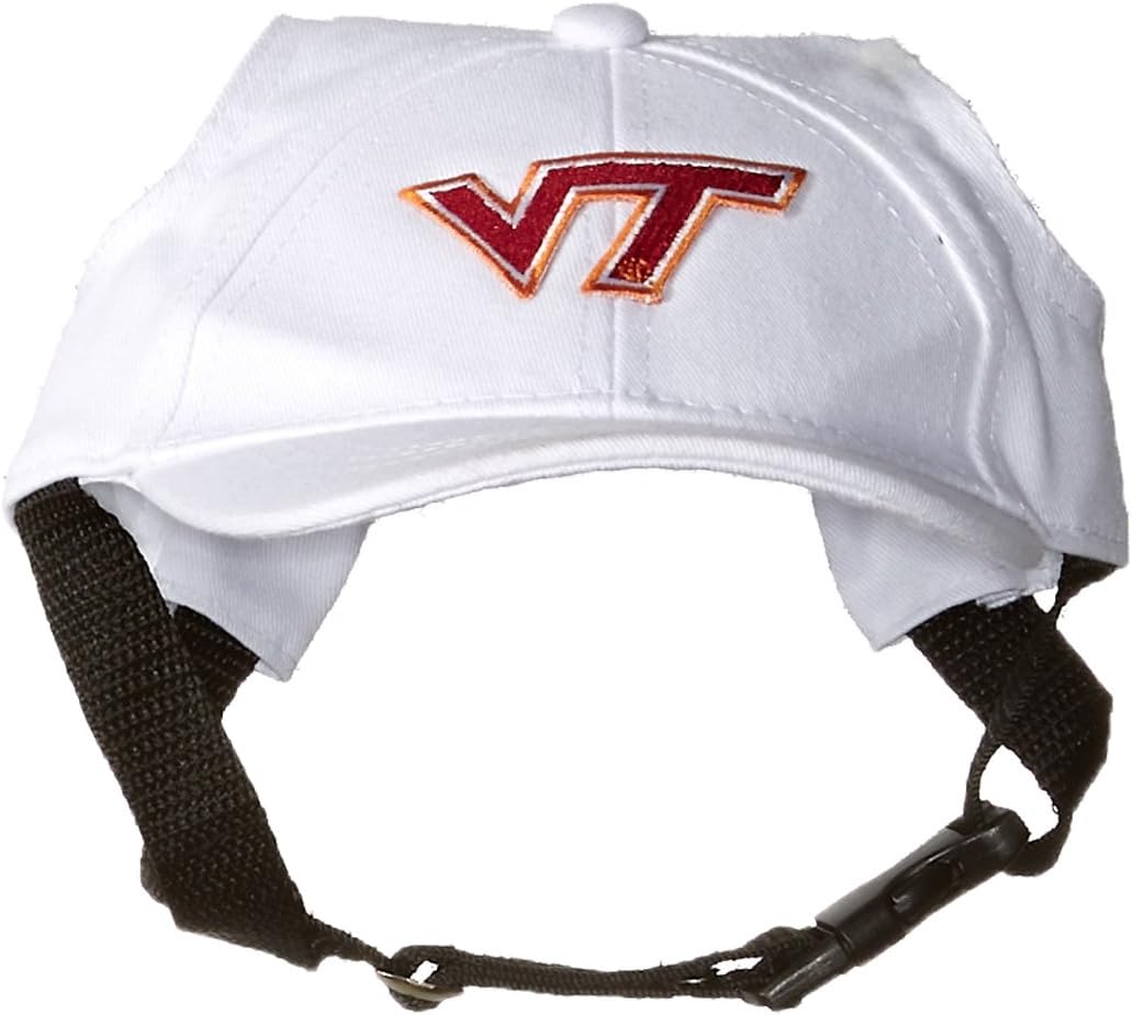 Littlearth Virginia Tech Hokies NCAA Pet Baseball Hat,Small