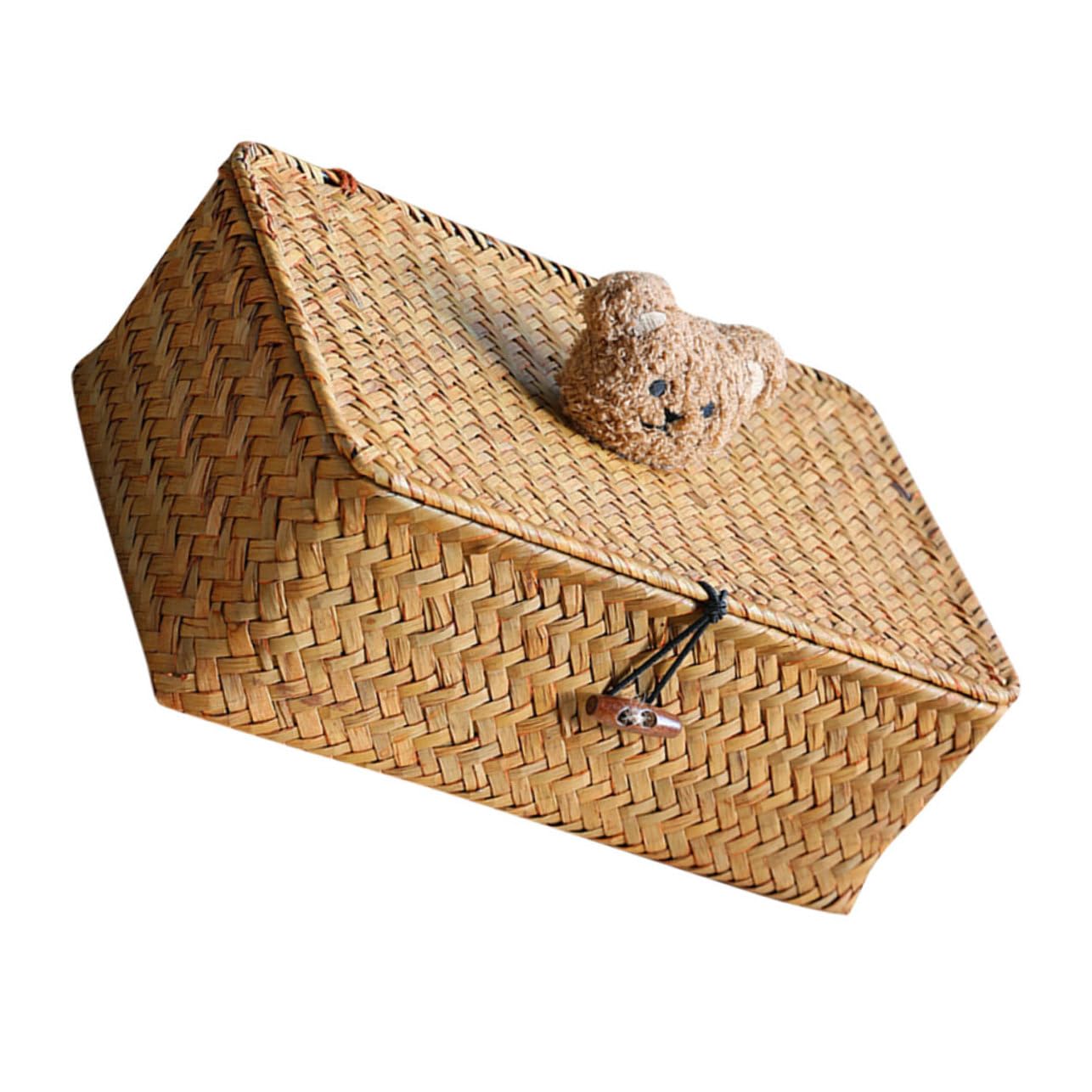 Organisateur de bureau et voiture panier tissé ours iplusmile