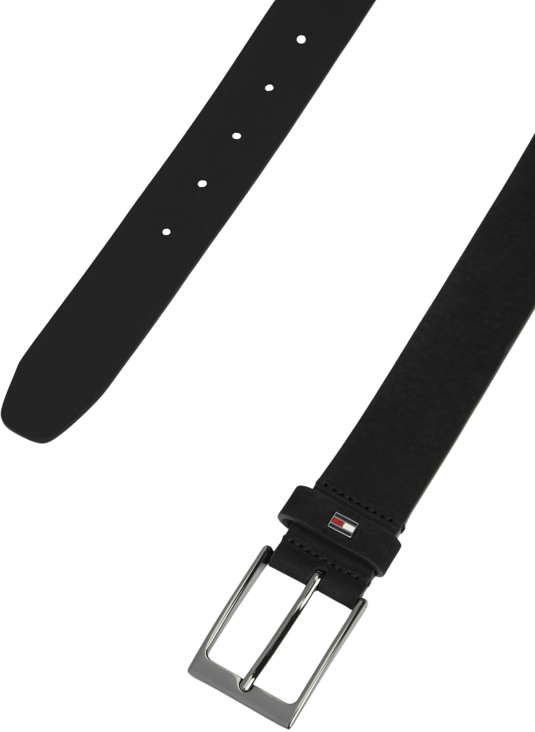 Tommy Hilfiger Herren Gürtel Layton 3,5 cm aus Leder, Schwarz (Black), 105 cm – Ansicht 2