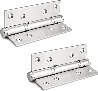 MidGard Hydraulisches Türscharnier mit Kugellager, selbstschließend, Edelstahl Scharnier 2 Stk. inkl. Schrauben