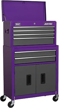 Sealey Ap2200Bbcp Topchest & Rollcab Combination 6 Drawer Ball Bearing Runners