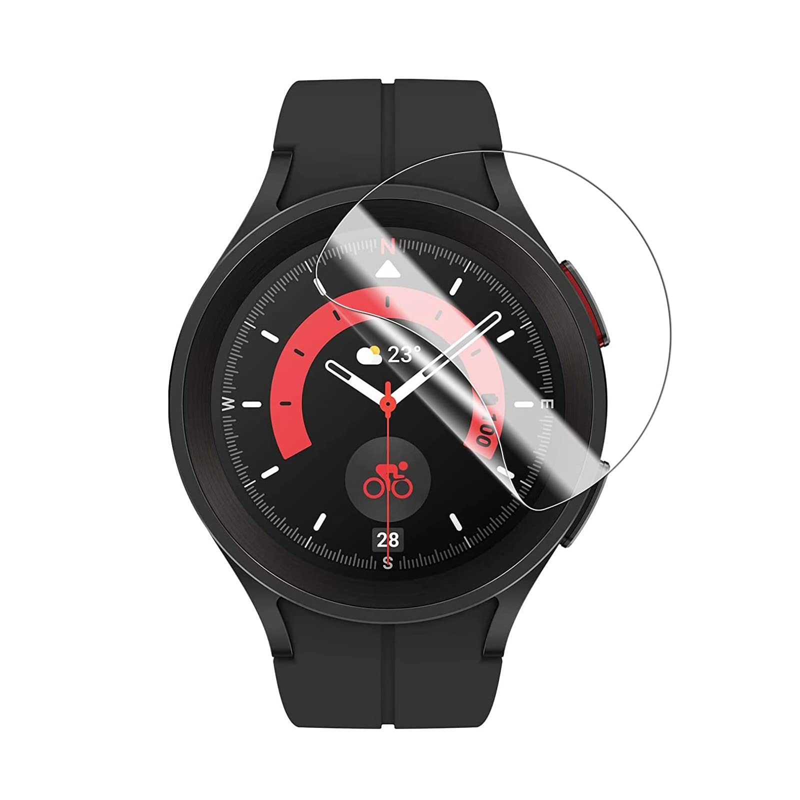 Amazon | ELMK【2枚セット】For Samsung Galaxy Watch5 Pro 45mm 