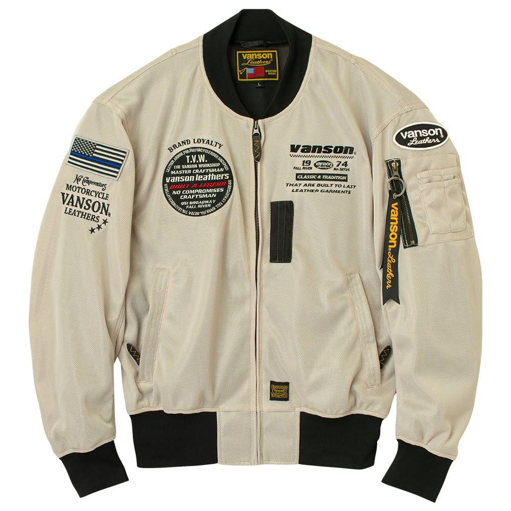 Amazon.co.jp: [バンソン] VSE26102S バイクウェア MA-1メッシュ