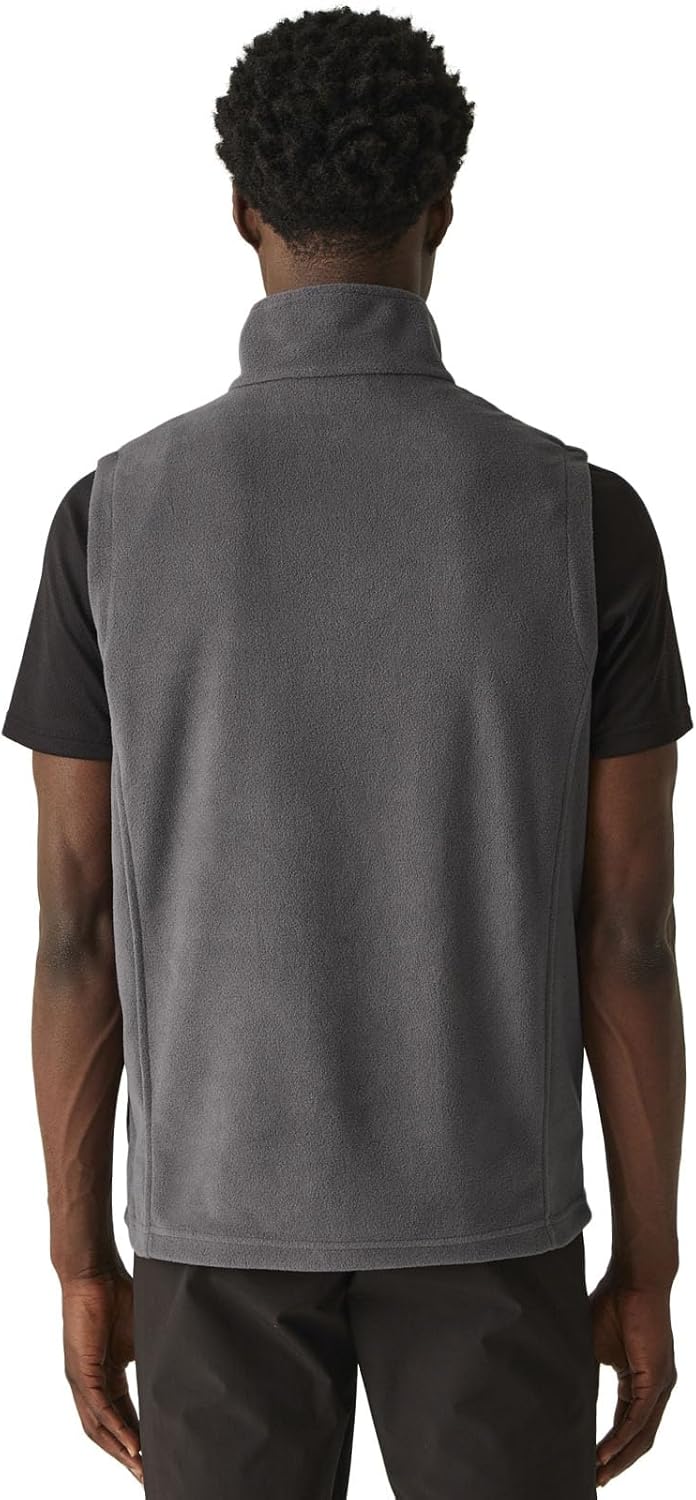 Regatta Bodywarmer men, Gilet for men - Warm Fleece sleeveless Jacket - Outdoor & Hiking Polar Fleece zipper Vest - Full Zip - 2 lower pockets - M Iron Black
