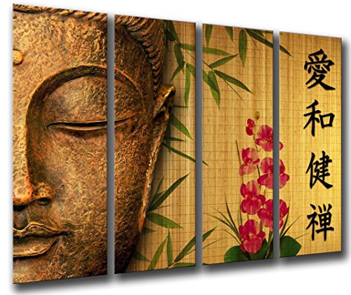 Cuadro Fotográfico Buda, Buddha, Relajacion, Zen, Meditacion, Relax Tamaño total: 131 x 62 cm XXL