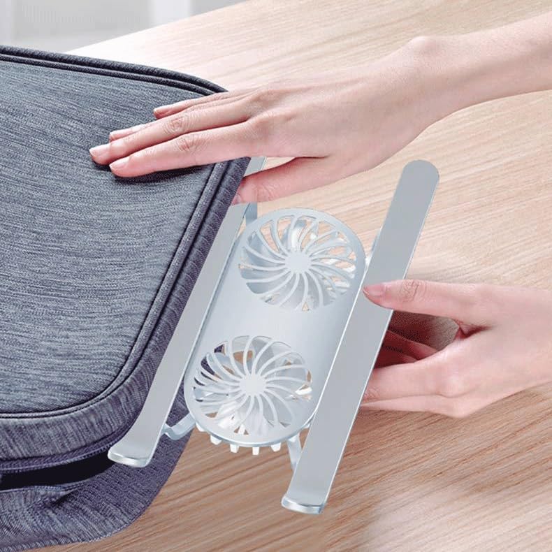 Base ajustable aluminio para laptop con ventilador silencioso miniatura 4